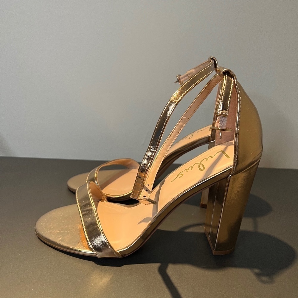 Lulus heels rose gold womens size 7.5